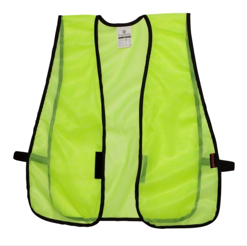 ML Kishigo (P) (PL-V17-V18)one size  Series Plain Mesh Vest.  Pack 5 pcs